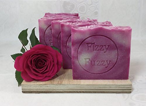 Relaxing Rose Handmade Soap with Shea Butter by Fizzy Fuzzy.