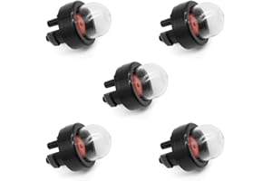 WakiHong Robell 5 PCS Pompetta di Innesco a Scatto, Lampadina Primer, Snap-in Carburatore Primer Bulb, Pompa Benzina a Bulbo per Stihl/Ryobi Echo