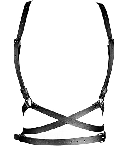 Cintura Donna Pelle Punk Catene Per Il Corpo A Strati Nere Cintura In cintura-donna-pelle-punk-catene-per-il-corpo-a-strati-nere-cintura-in
