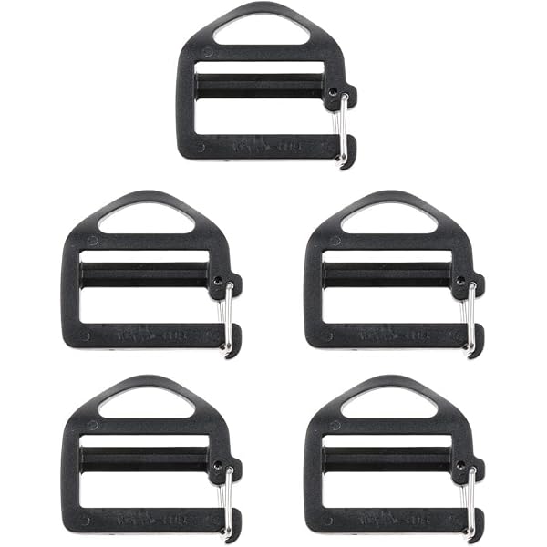 10 Boucles Plastique Pour Sac à Dos - Attaches De Sangle Réglables 2.5cm | Réparation Et Remplissage