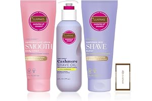 Shave Set: E.O.S Vanilla Shave Oil, Butter & Cream + LUXPAKS Wipe