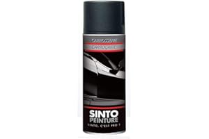 SINTOPEINTURE Sinto - Bombe Peinture Carrosserie - Noir Mat - Aérosol 400 ML