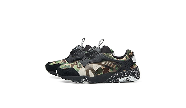 Puma Disc Blaze X Bape Camo Green Trainer Amazon Co Uk Shoes Bags