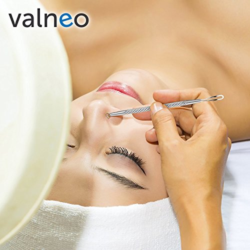 VALNEO Mitesserentferner / Pickel- und Akne-Werkzeug aus rostfreiem Edelstahl | mit 2 Jahren Zufriedenheitsgarantie – Komedonenheber / Komedonenquetscher / Pickel-Entferner / Anti-Pickel Werkzeug /Mitesser Entferner - 4
