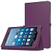 Produktbild Hülle für Amazon Fire HD 8 Tablet (7th Generation 2017 Modell) – Slim Faltbar Premium PU-Leder Ständer Smart Case mit Auto Schlaf / Wach Funktion Cover für Amazon Fire HD 8(violett)