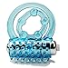 Price comparison product image Blue Color Two Rings of Vibrators C-ockring Collars Delay Premature Ejaculation Lock Fine Sex Toys Product for Men Blue,Blue