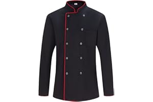 Misemiya - Veste de Chef pour Hommes - Veste de Chef pour Hommes - Uniforme d'accueil -Ref.842