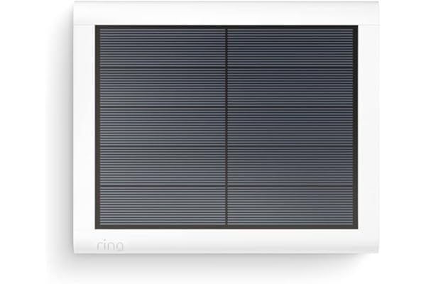 Panel solar de Ring (2.ª generación) con USB-C para Ring Spotlight Cam Plus, Ring Spotlight Cam Pro, 4 W (blanco)