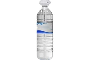 YUGUGOMO Humidificador portátil USB, Mini humidificador para botellas de agua, compatible con autos, escritorios y uso doméstico, con nebulización intermitente, continua, luz ambiental, 30-40ml/h