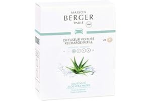 MAISON BERGER Recharges Diffuseur Voiture Eau d'Aloé