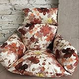 Acolchado Del Asiento, Cojín Trasero, Apoyabrazo, Todo En Una Pieza-todo El Tiempo Colgante Cesta Silla Cojín Kit Incluye Cojín De Asiento Y Almohada De Cabeza Attchable, Viene Con Lazos, Perfecto Para Tu Colgante Silla Cesta, Silla De Oficina O Cocina,Mecedora, Cojines De Silla De Patio, Silla De Comedor, Silla De Mimbre, Silla De Madera, Silla Redonda, Coche, Camión, Silla, Asientos Del Estadio, Etc..