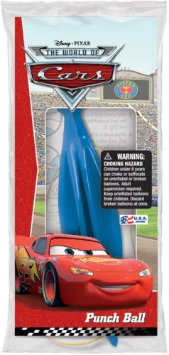 Disney Cars Assorted Color Punch Balls - Pack of 12