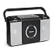 Produktbild auna Boomtown • Boombox • CD-Radio • Stereoanlage • CD-Player • USB-Port • UKW-Radiotuner • 2 x 1,5 Watt RMS • 3,5mm-Cinch-Klinke-AUX-Eingang • Netz- und Batterie-Betrieb • Tragegriff • schwarz