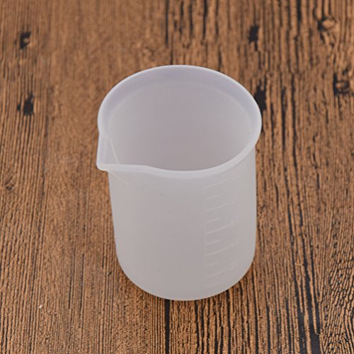 YNuth 100ml Silikon Messbecher Backmessbecher Mensur Transparent Gießen Werkzeug - 4