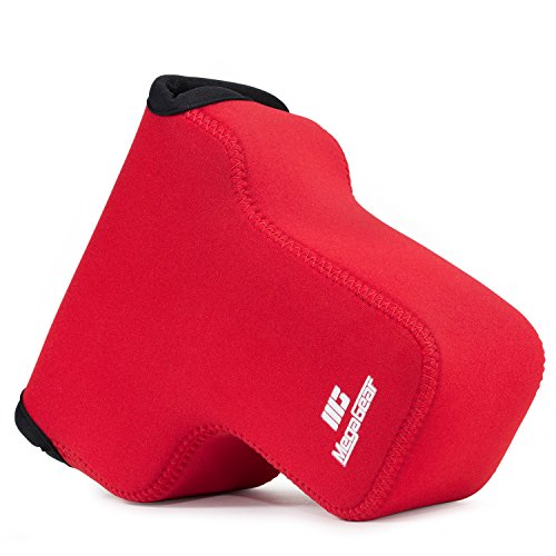 MegaGear MG1114   tui avec Mousqueton en N  opr  ne pour Appareil photo Nikon Coolpix P900 P900S Rouge