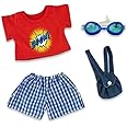Teddy Bear Clothes - Swim Shorts & Goggles, T-Dhirt Outfit - Build Your Bears Wardrobe fit 38-40cm Bears