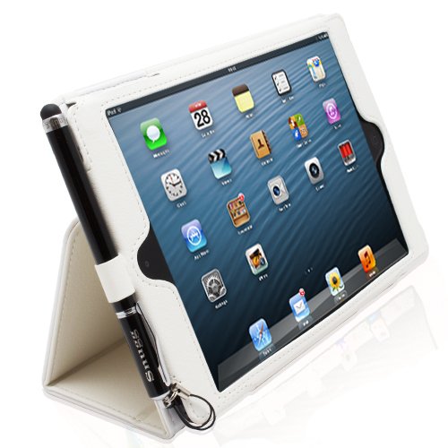 iPad Mini 1 und Mini 2 Hülle (Weiss), Snugg – Smart Case mit lebenslanger Garantie + Sleep / Wake Funktion - 2