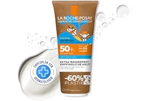‎LA ROCHE-POSAY La Roche Posay Anthelios Dermo-Pediatrics Wet Skin Gel, wasserfeste Sonnenschutzcreme für empfindliche Kinderhaut, LSF 50+, Mit Wet-Skin-Technology und Thermalwasser, 200 ml
