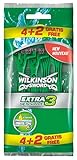 Wilkinson Sword Extra 3 Sensitive Disposable Razors - Pack of 4 Razors
