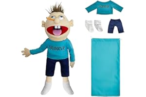 ADDLIVE Jeffy Puppet Plush Toy Doll,55CM Funny Puppets Toy, Jeffy Puppet Uk, Soft Plush Toy for Boys and Girls, Kids Gift for Birthday, Christmas, Halloween Party（Blue）