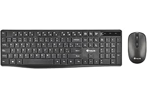 ‎NGS NGS Hype KIT - Kabelloses Multimodus-Tastatur + Maus Set, DPI: 800/1200/1600, Tri-Mode-Verbindung BT4.0+BT4.0+2.4G (spanisches QWERTY)