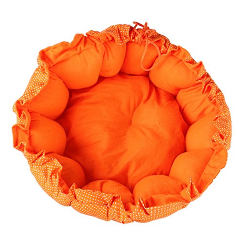 Preisvergleich Produktbild Dolity Hundebett / Katzenbett mit Zugband, auch als Hundedecke Hundematte katzenmatte geeignet - Gelb S