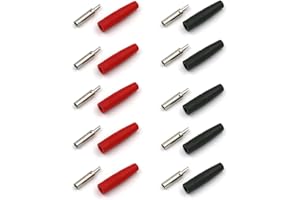 ZZALLL Laiton 4mm Banane Femelle isolée Jack Plug Fil à souder connecteur Type de Soudure pour mâle fiche Banane connecteur de câble