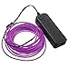 Produktbild 3M EL Wire EL Kabel Neon Beleuchtung für Weihnachtsfeiern Rave Partys Halloween Kostüm oder einem Einzelhandelsgeschäft Holiday Autobatterie (Lila)