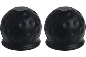 MEMOFYND Towing Hitch Protective Cover, Towing Hitch Ball Cover, Towing Hitch Protective Cap, Trailer Ball Joint Protection, Towing Hitch Protective Cap (Black)