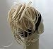 New Tousled Synthetic Hairpiece Scrunchies Straight Elastic updo Scrunchy BUN Brown Blonde Instant Ponytail (Dark Blonde #26/613)