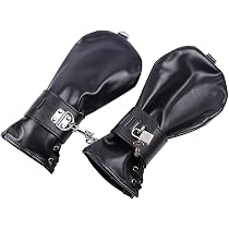 ALMYMM Petplay Restraints Sex Dog Gloves with Lock, Bondage Erotic ...