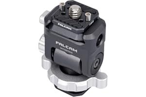 EACHSHOT FALCAM F22 Kit de Cabezal panorámico de liberación rápida Soporte para Monitor de cámara Ajuste de ángulo de 180° y 360° Múltiples Modos 2541