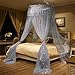 Produktbild DASENLIN Moskitonetz Kuppel Landung Princess Wind Bett Mantel Verschlüsselte Grau Mesh Bett Konto