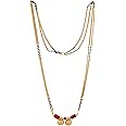 Radha's Creations jewellery LONG mangalsutra (30") with karimani one gram gold for women no.803