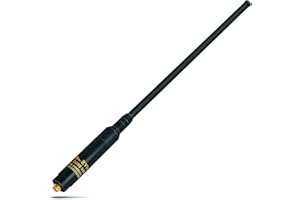 HYS Antenna Radio Telescopica a Doppia Banda 144/430 MHz Ad Alto Guadagno, SMA Femmina RH-660S, Compatibile Con Radio Baofeng BF-888S, UV-5R, UV-5RE Plus, a 2 Vie