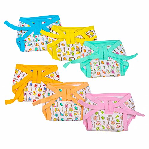 Littly Premium Cushioned Nappies Combo - Pack of 6