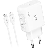 Bix BXCL20TA 20W PD S&uuml;per Hızlı Type-C Şarj Cihazı, Type-C&rsquo;den Lightning&rsquo;e Kablosuyla iPhone 17 serisi, iPhone 16 serisi, iPh