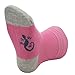 Little Grippers Pink Grey Contrast Heel 6-12 months Baby Socks with Stay On Technology