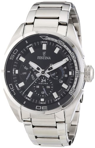 Festina Herren-Armbanduhr XL Sport Multifunktion Analog Quarz Edelstahl F16608/6 Festina Herren-Armbanduhr XL Sport Multifunktion Analog Quarz Edelstahl F16608/6
