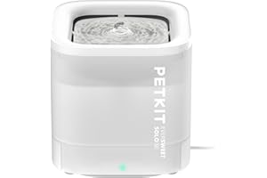 PETKIT Cat Water Fountain for Drinking, EVERSWEET SOLO SE, 1.85L Ultra Quiet Cat Fountain, Activated Carbon Filter, Upgraded Pump with Dry-Run Protection, Smart LED Light, Separate Base