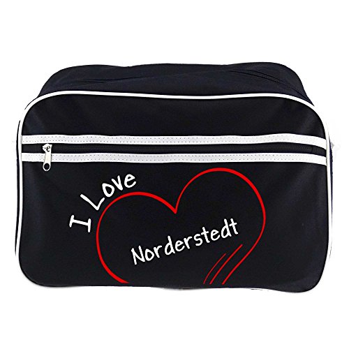 Preisvergleich Produktbild Retrotasche Modern I Love Norderstedt schwarz