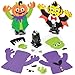 Produktbild Baker Ross Aufziehfiguren-Bastelsets Halloween als lustiges Spielzeug für Kinder Zum Günstigen Preis – Perfekt als Kleine Party-Überraschung für Kinder zu Halloween (3 Stück)