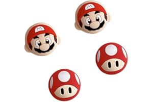 Viwind Copri levette Analogiche in Silicone per Nintendo Switch/Switch OLED Joycon,Joystick Cap Analogico,Joystick Thumb Grip Caps Cover,Accessori Kawaii Animal Cartoon per NS Switch Lite(Mario C)