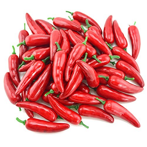 SAMYO Artificial Lifelike Simulation Chinese Red Pepper Fake Hot Chili Vegetable For Home Kitchen Decor 36pcs Set
