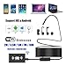 Produktbild Endoskopkamera Wifi Wireless Borescope Inspektionskamera IP 68 Wasserdichte Schlange Kamera mit 8 verstellbare LED 10M Kabel 1200P HD Bild für Android & IOS Smartphone, iPhone, Samsung