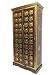 Produktbild Orientalischer grosser Schrank Kleiderschrank Yafiah 180cm hoch | Marokkanischer Vintage Dielenschrank schmal | Orientalische Schränke aus Holz massiv für den Flur, Schlafzimmer, Wohnzimmer oder Bad