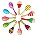 Price comparison product image JUNGEN Toddler Rattle Hammers Sound Toys for Baby Wooden Rattle Random Colour 1-Pack (S-12CM)