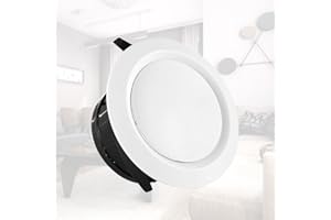 AIDNTBEO Sortie d'air intérieure, grille d'aération ronde en plastique, grille d'aération centrale de climatisation, flux d'air réglable, grille d'aération en ABS, 75-200 mm (150 mm)