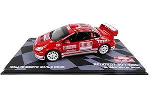 OPO 10 - Voiture Rallye 1/43 Compatible avec Peugeot 307 Monte Carlo 2005 Märtin Park - BR49