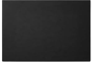 Eglooh - Mercurio - Sous main Bureau en Cuir Noir cm 80x50 - Coutures Artisanales et Fond Antidérapant - Made in Italy